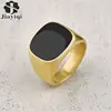 Trendy Titanium Steel Men Women Rings Punk Hip Hop 316L Stainless Steel Frosted Ring for Couples Wedding Party Jewelry Gift 1