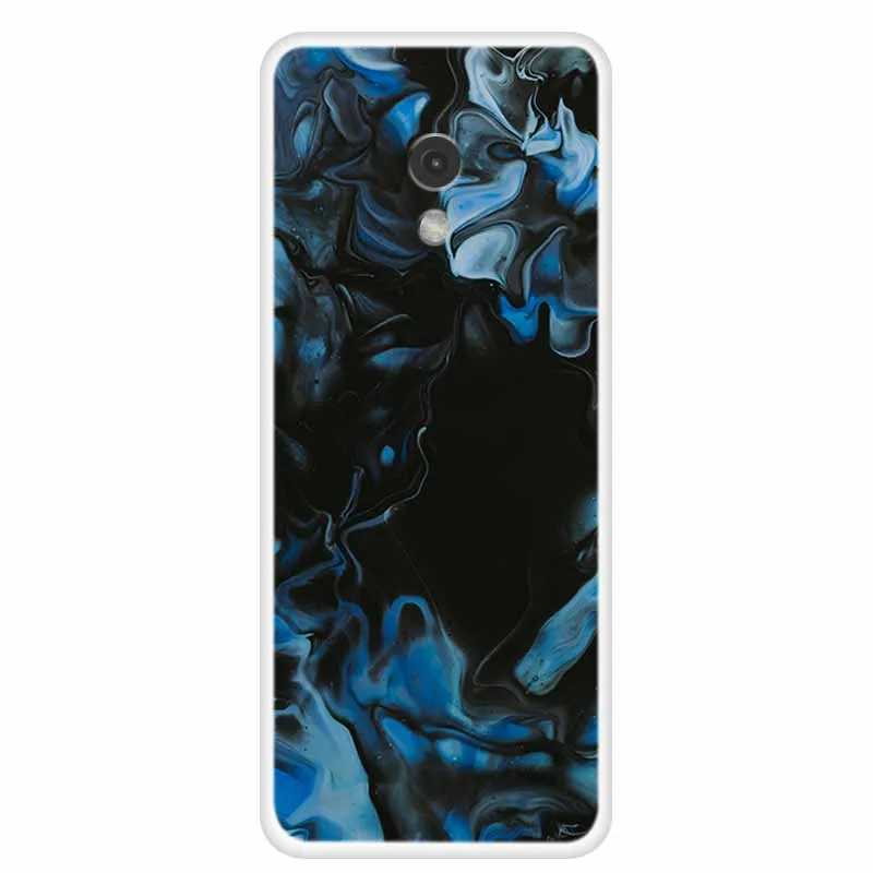 Marble Painted Clear TPU Back Cover - Protective Clear Shell