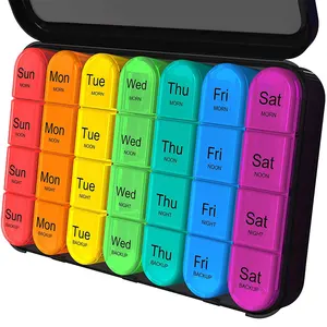 Image for Pill Organizer 4 Times A Day, Daily Pill Box Organ 