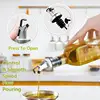 Transparent Glass Olive Oil Bottle Leakproof Kitchen Seasoning Soy Vinegar Square Glass Bottle Kitchen Supplies New Dropshipping 2