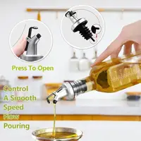 Transparent Glass Olive Oil Bottle Leakproof Kitchen Seasoning Soy Vinegar Square Glass Bottle Kitchen Supplies New Dropshipping 2