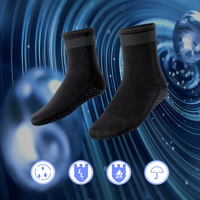 Calcetines de neopreno de 3mm para adultos, botas de agua antideslizantes  para playa, traje de neopreno, zapatos de buceo, surf - AliExpress