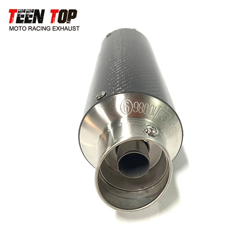 51mm Carbon Fiber Universal Motorcycle Exhaust Muffler Duke200 Duke250 Duke125 RC390 390ADV Motobike Escape Moto Silencer Elbow - Image 6