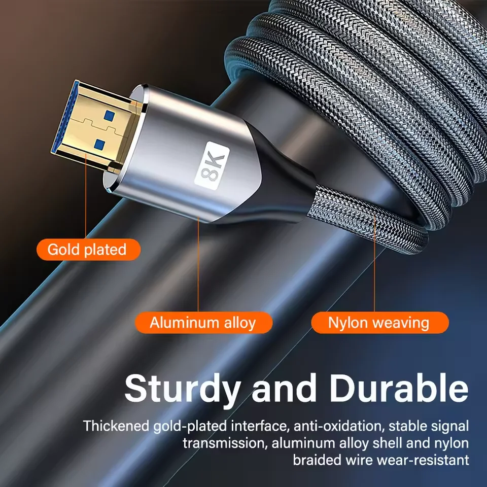Ultra High-Speed 8K HDMI 2.1 Cable with HDR & eARC Support