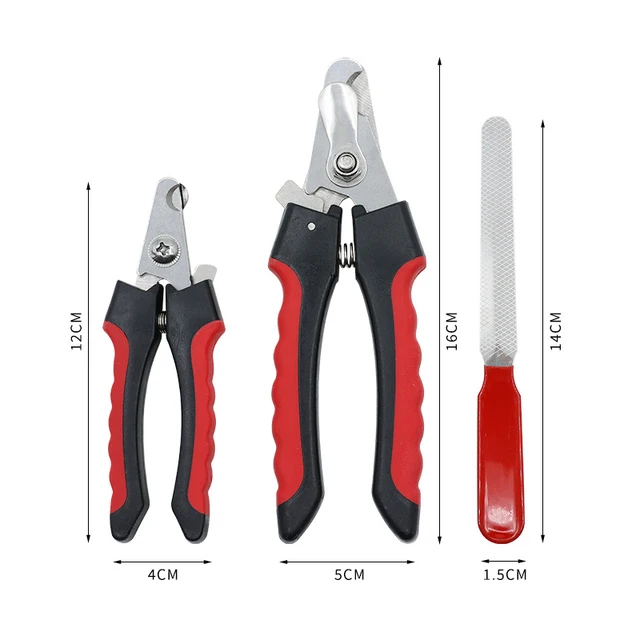 Pet Nail Clippers Pet Dog Cat Grooming Nail Scissors Stainless Steel Straight Handle Clippers Pet Supplies 6