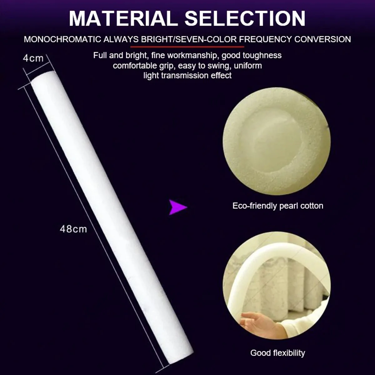 8Pcs LED Glow Sticks for Xmas Birthday Wedding Party Supplies glow sticks birthday party decorations