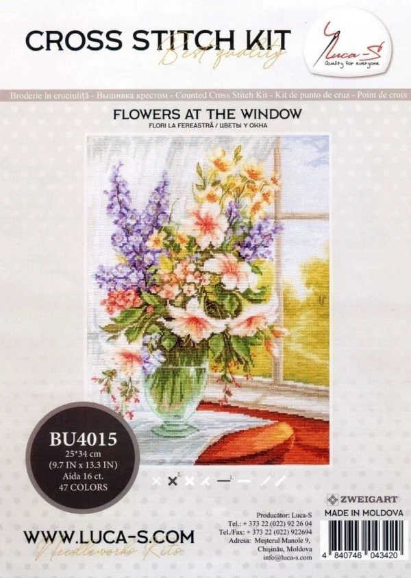 

Ваза с лилиями by the window вышивка крестиком ручной работы 14CT обработанный холст DIY наборы для вышивки крестиком