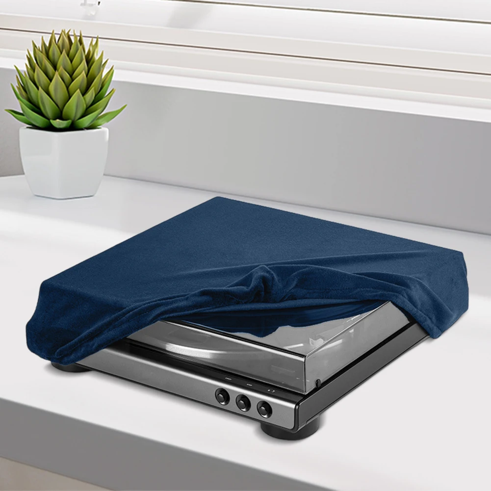 Turntable Dust Cover for Audio-Technica AT-LP60XBT Record Player Spandex Foldable Turntable Sleeves Dustproof Protective Cover