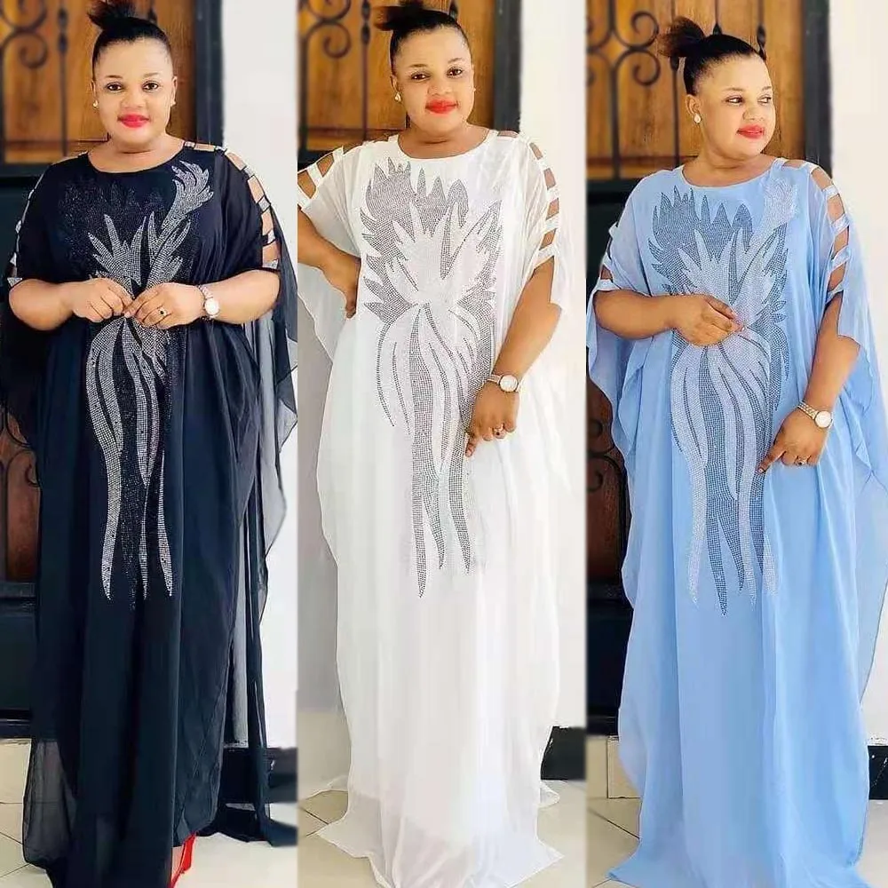 

African DressFor Women Abayas Dubai Luxury Muslim Fashion Dress Caftan Marocain Evening Party Dresses Boubou Robe Djellaba Femme
