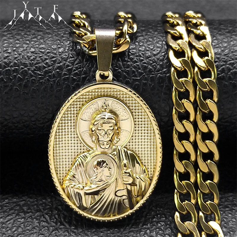 Las Mejores Ofertas En Acero Inoxidable Llares Y Lgantes De Cruz De Oro Para Hombres | EBay