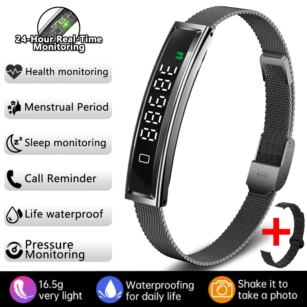 Health Smart Bracelet Men Women Fitness Sports Band Stress Test thumbnail 6