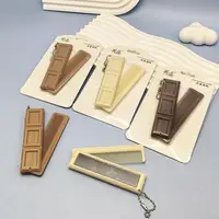 2 in 1 Folding Chocolate-Shaped Folding Comb with Mirror Portable Massage Comb Brush for Salon Travel Hair Smooth Styling Tools 6