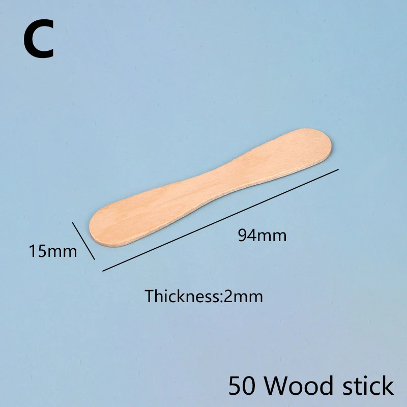 Description Picture 4 of item50/100Pcs Ice Cream Sticks Wooden Popsicle Dessert Spoons Popsicle Sticks Hand Crafts DIY Ice Cream Lolly Making Tools