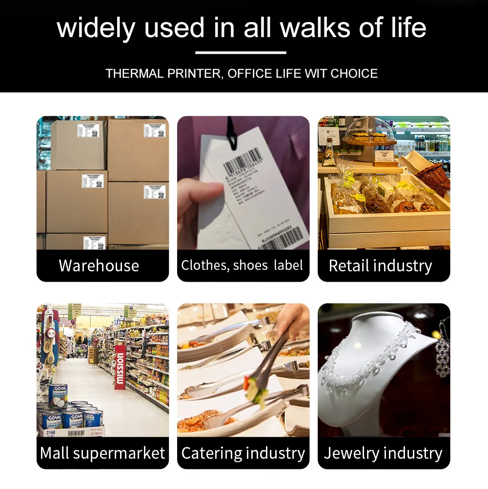 110mm 열전사 라벨 프린터 (금속용 4x6 바코드 스티커 프린터, 새틴 워시 마크용 리본 포함)