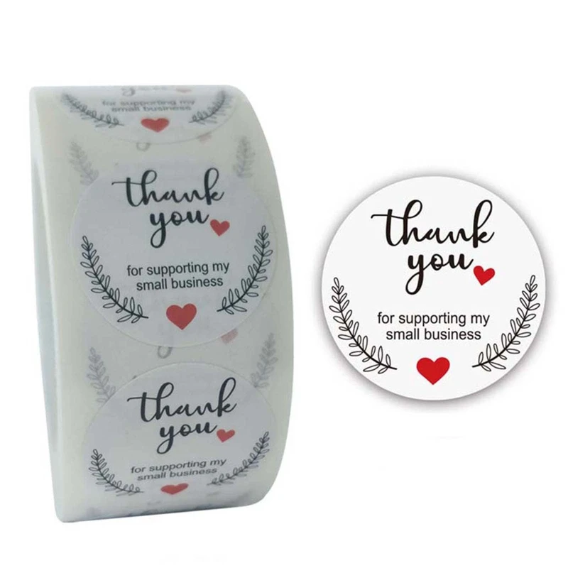 581c 500pcs Thank You For Your Order Stickers Seal Labels Scrapbooking