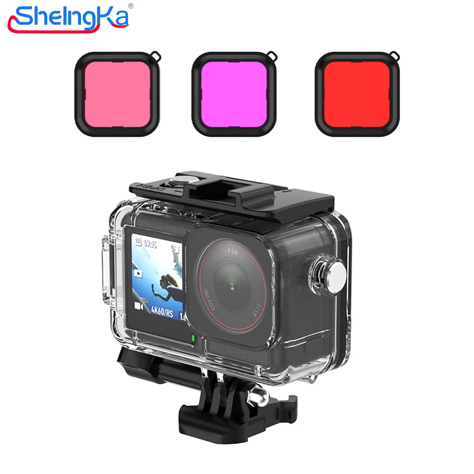 Funda impermeable de 40M para DJI Osmo Action 5 Pro 4 3, carcasa de buceo, accesorios para cámara subacuática, fotografía de buceo