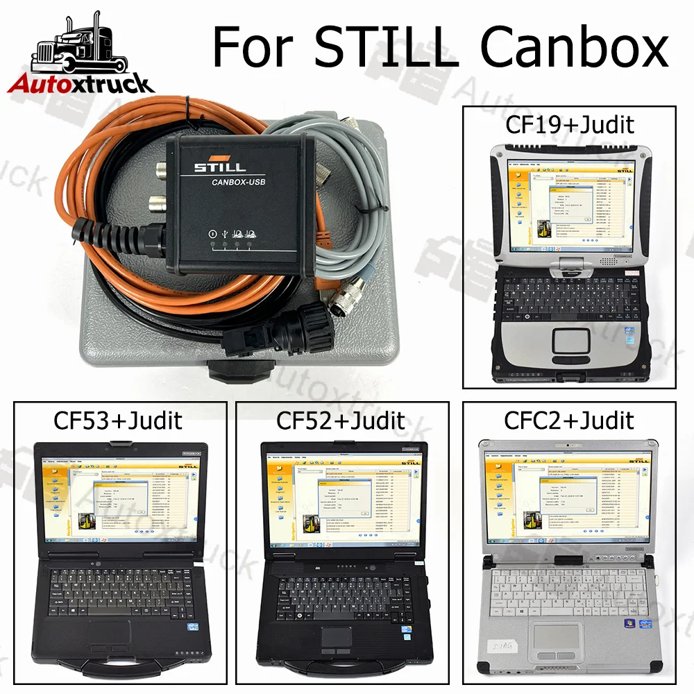 

Forklift For Still CANBOX 2 Original 50983605400 Canbox Diagnostic Cable Box Can Bus Line Still Diagnosis Tool CF19 CFC2 Laptop