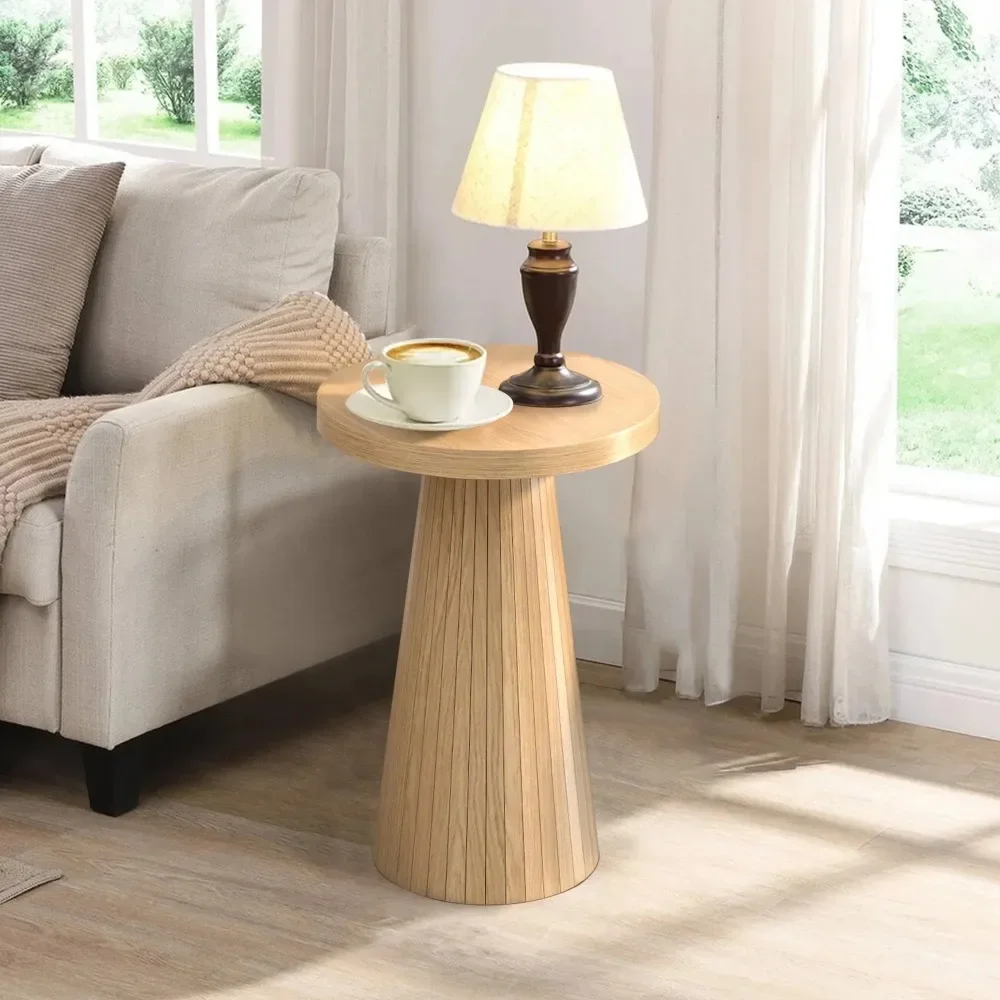 Small Round Pedestal End Table 1