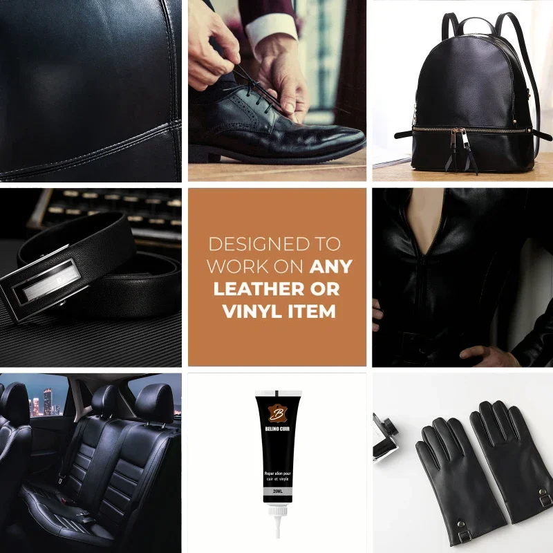 Leather repair gel 20ml for sofa boots home car auto seat