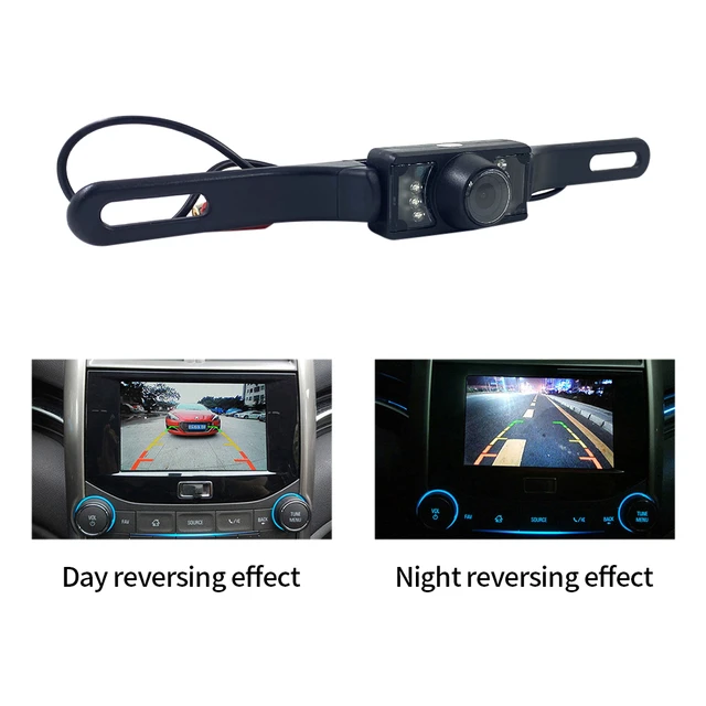 8LED Infrared Reverse Camera License Plate Frame Safe Rear View Parking  Reversing Car Waterproof Camera Rear Monitor Accessories - AliExpress