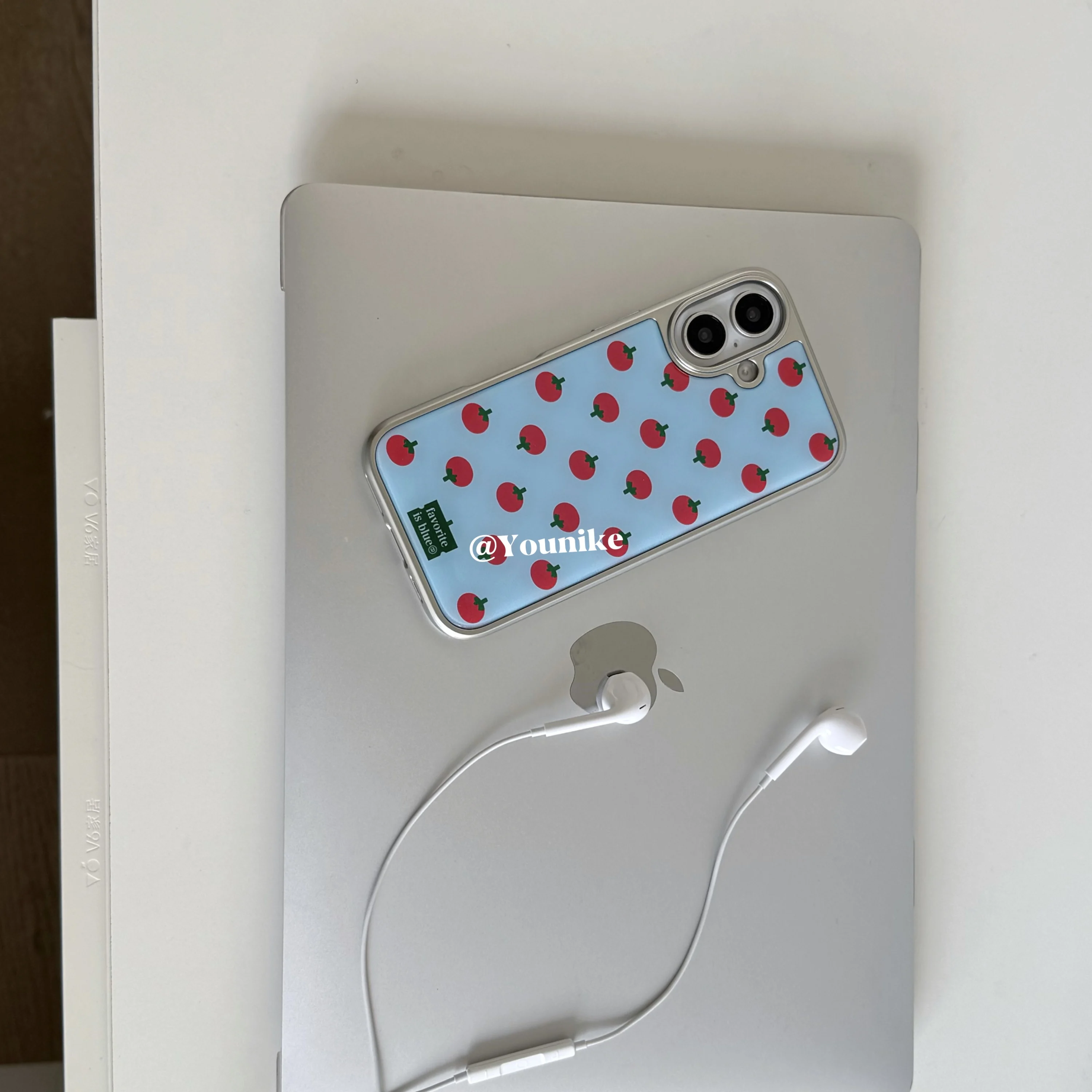 Korean Full Screen Totatoes Summer Blue Phone Case - Y2K Inspired Cover