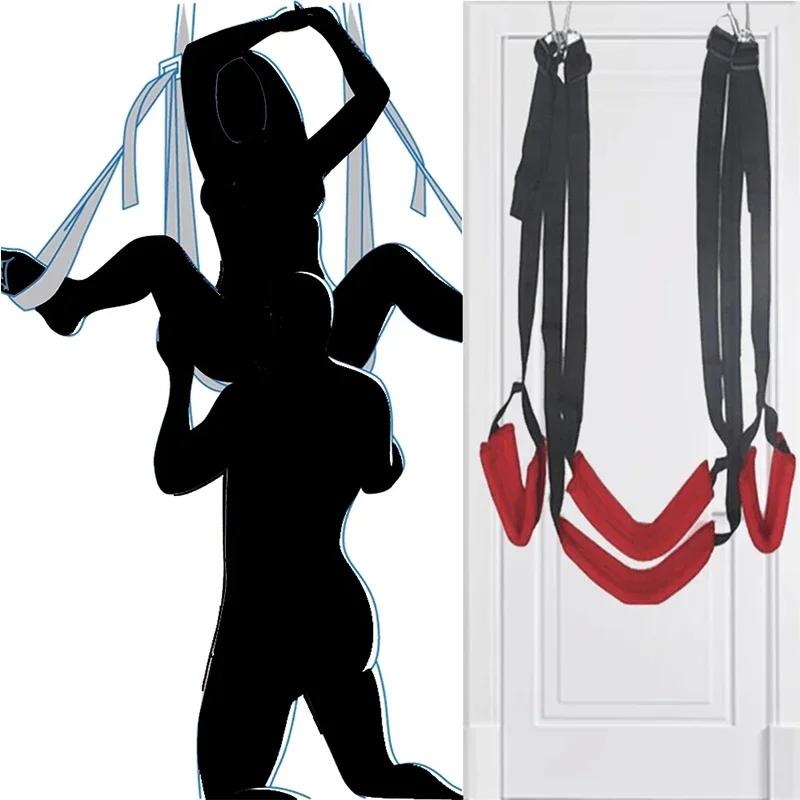 BDSM Bondage Restraints Straps Full Body Belt Hanging Door Erotic Sex Toys For Couples Sex Swing Slave Adult Games Chairs Fetish