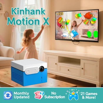 Console di gioco KINHANK MOTION X con oltre 20 giochi per bambini e famiglie, aggiornamenti continue, sistema di gioco attivo per interni Plug & Play 1