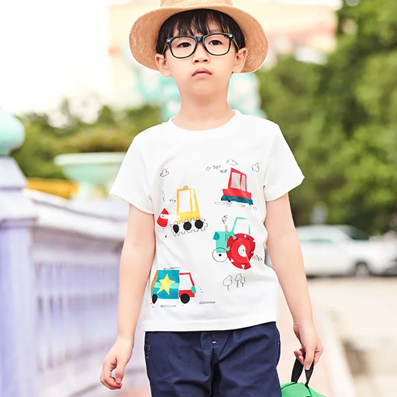 

littlebittySummer Clothes for ChildrenTT-Shirt Wholesale Children24New Summer Boys' Short-Sleeved One Piece Dropshipping Clothes