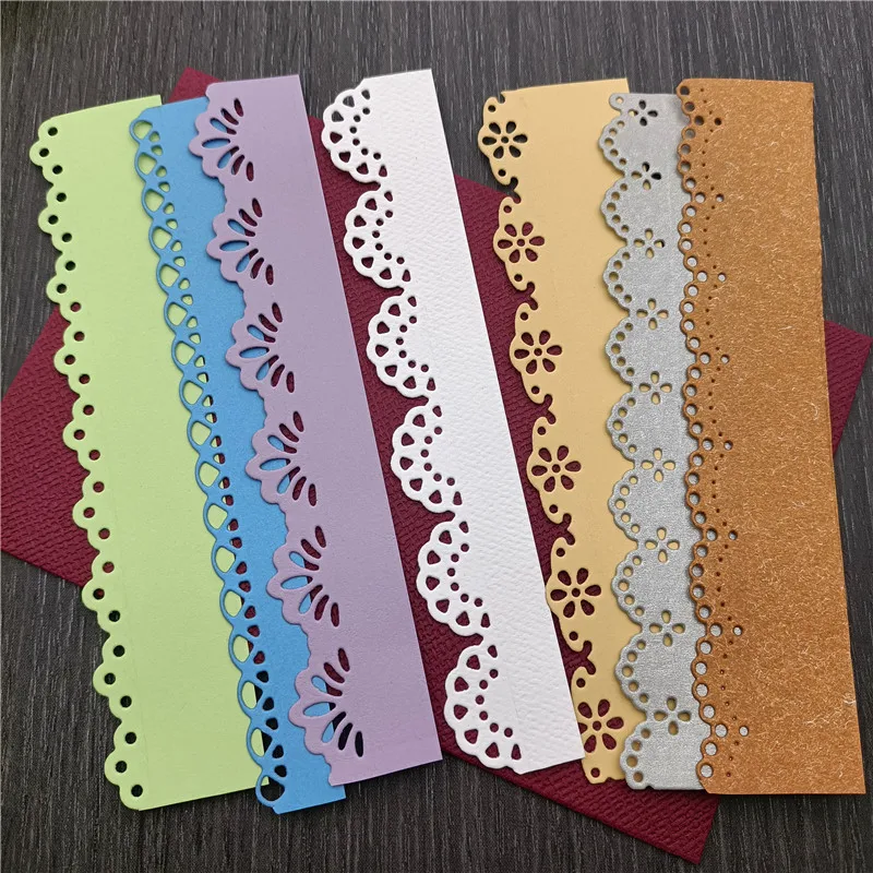 7pcs/Set Lace Cutting Die Scrapbooking Die DIY Album Paper Card Decorative Edge Frame Cut metal cutting dies die cutting plates letter cutting dies embossing cutting die scrapbook die cutter cutting dies