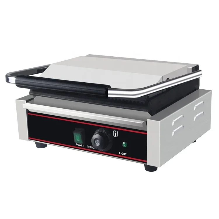 2200W Stainless Steel Cast Iron Sandwich Panini Contact Grill Maker 5