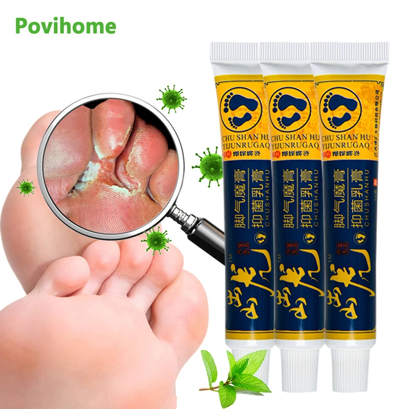 

1/3/5Pc Athlete's Foot Antibacterial Ointment Beriberi Care Cream Feet Anti-Itching Toe Blisters Peeling Erosion Medical Plaster
