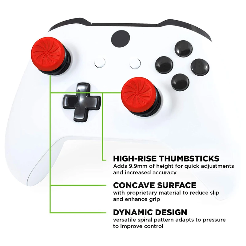 Thumb Grips For Xbox One Controller Fps Thumbstick Cover Joystick Extender Caps For Xbox Series X Gamepad Gaming Accessories