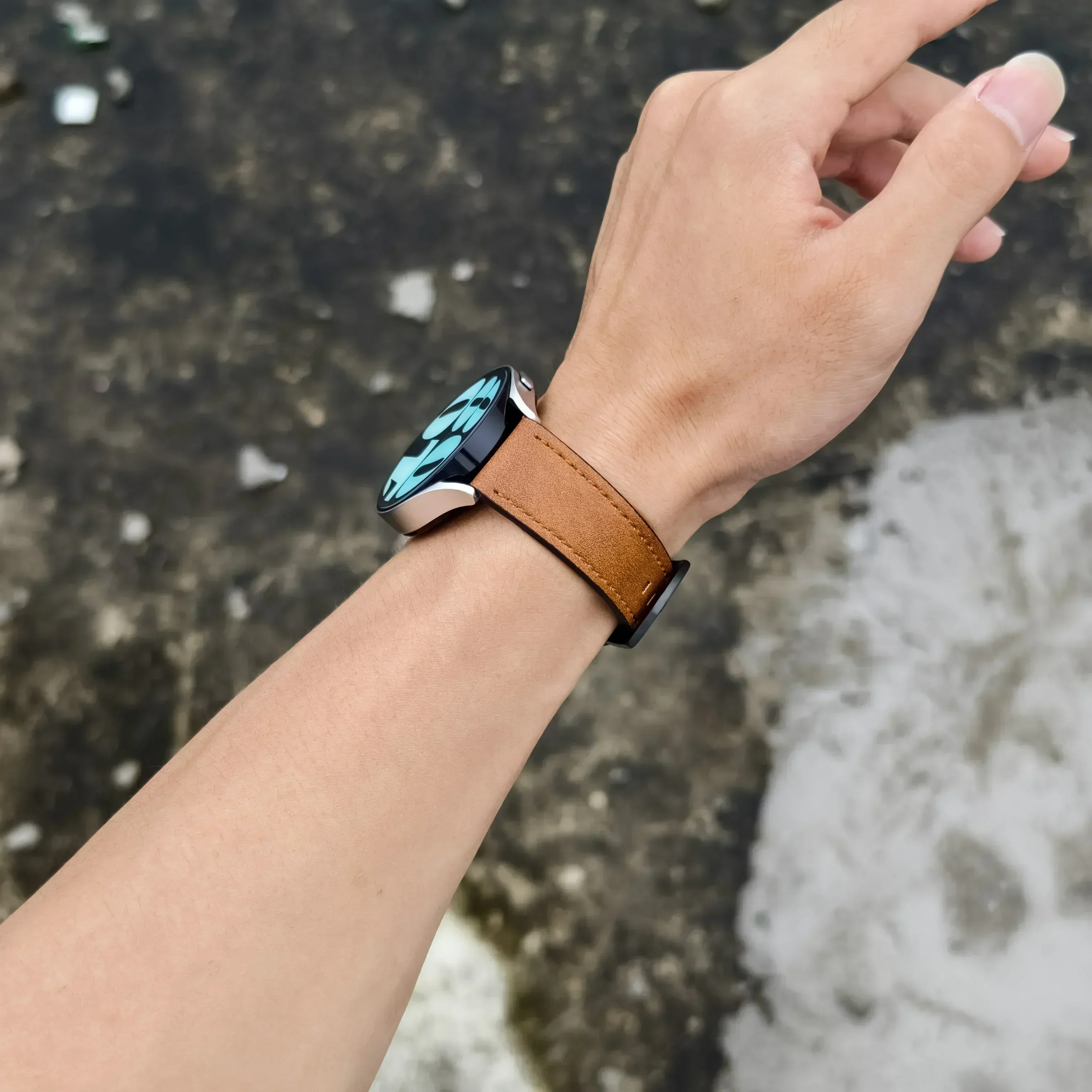 Premium Leather Wristband - Soft Adjustable Strap