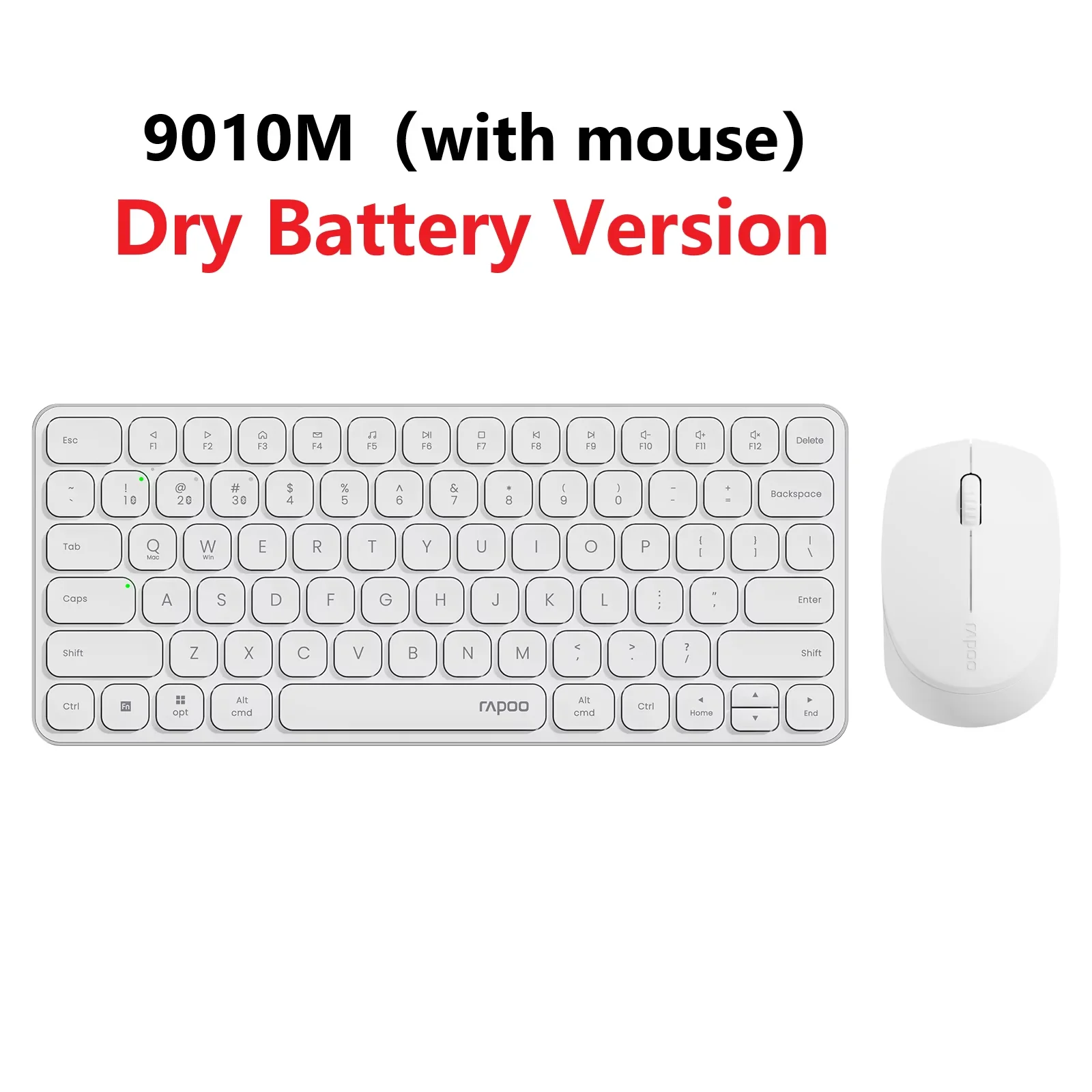 Rapoo Multi-Device Wireless Keyboard and Mouse Set with Bluetooth Connectivity