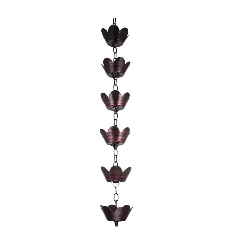 Roof Decoration Metal Drainage Rain Chain Winter Drainage Downspout Chains Garden Accessory Divert