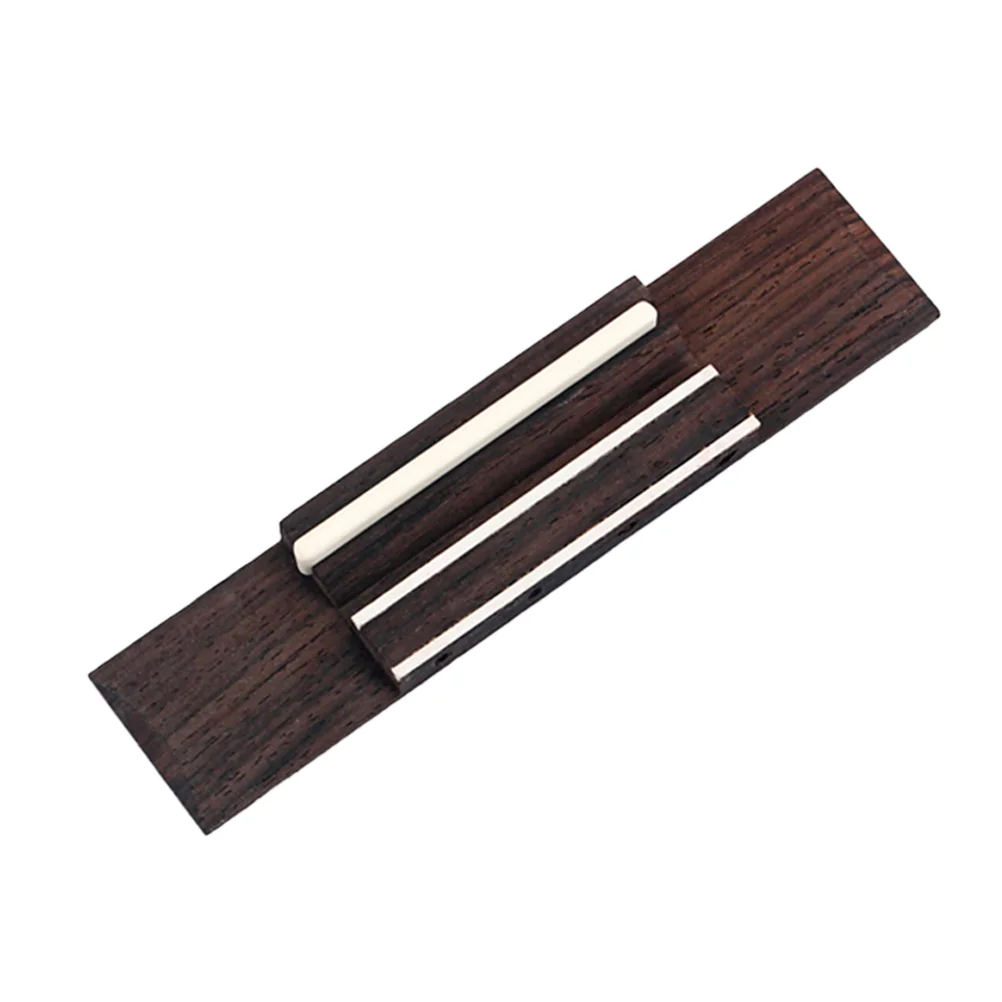 

Rosewood Saddle and Bridge Kit Set for Ukulele Replacement Music Instrument Supply Accessory Part