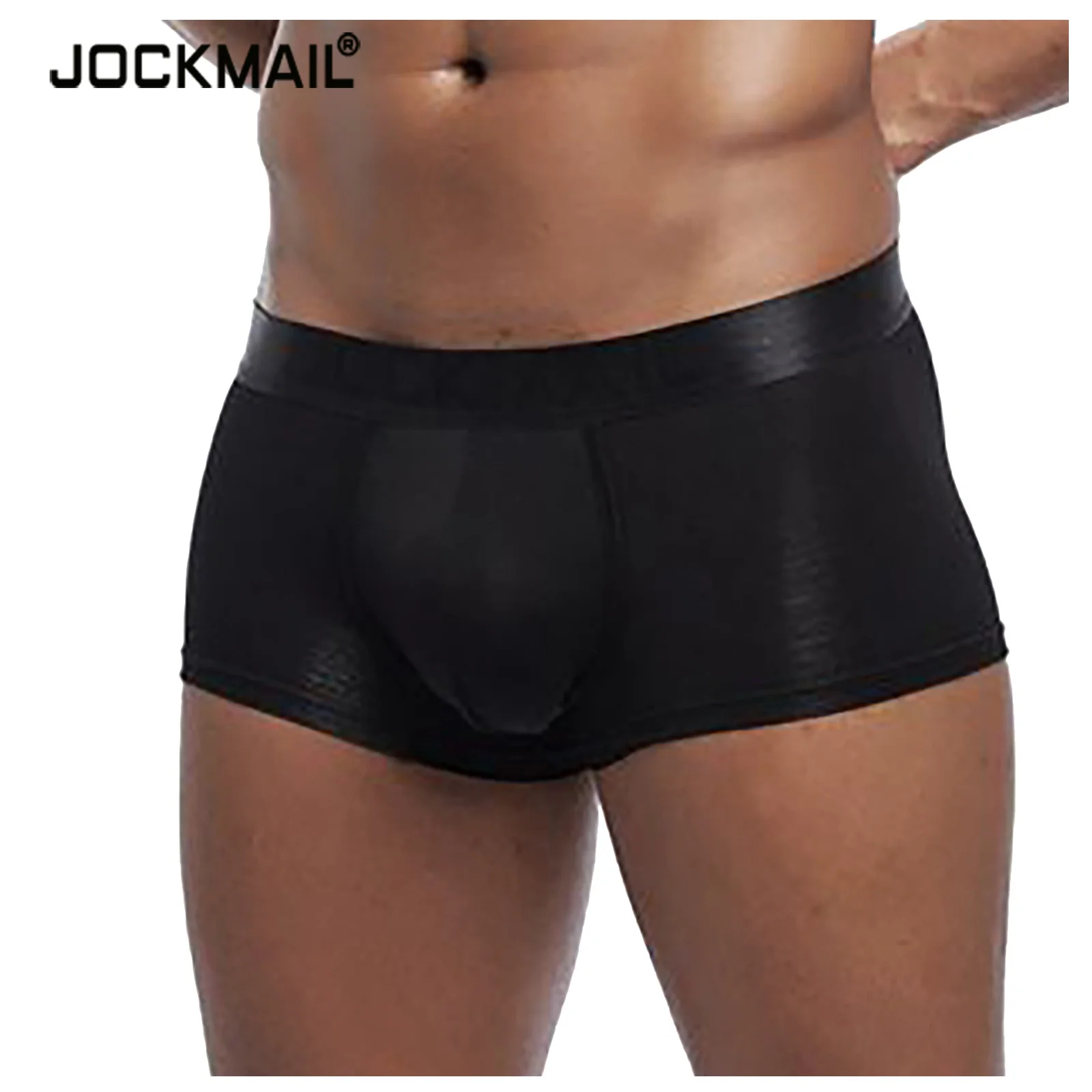 

JOCKMAIL Mens Boxer Briefs Cotton Stretch Underwear Solid Color Underpants Breathable Soft Boxers Male Panties Shorts Cuecas