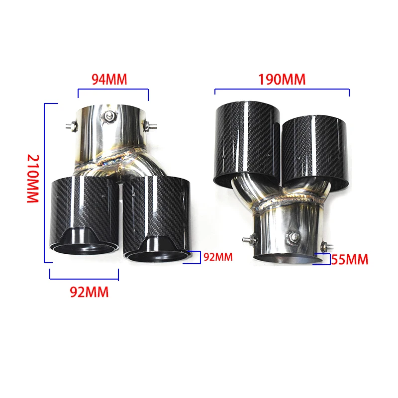 Carbon Fiber Exhaust Tips For BMW G42 G20 G21