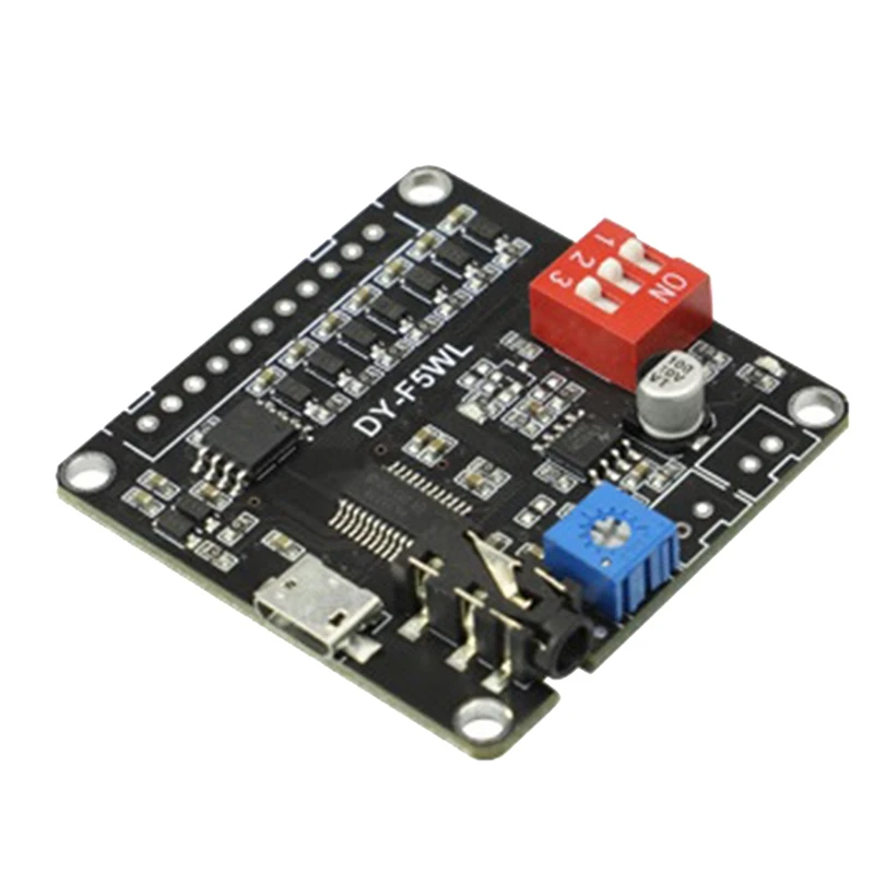 

DY-F5WL 5W Voice Playback Module MP3 Player Control Module Supporting Micro-SD Card MP3 Music Player For Arduino