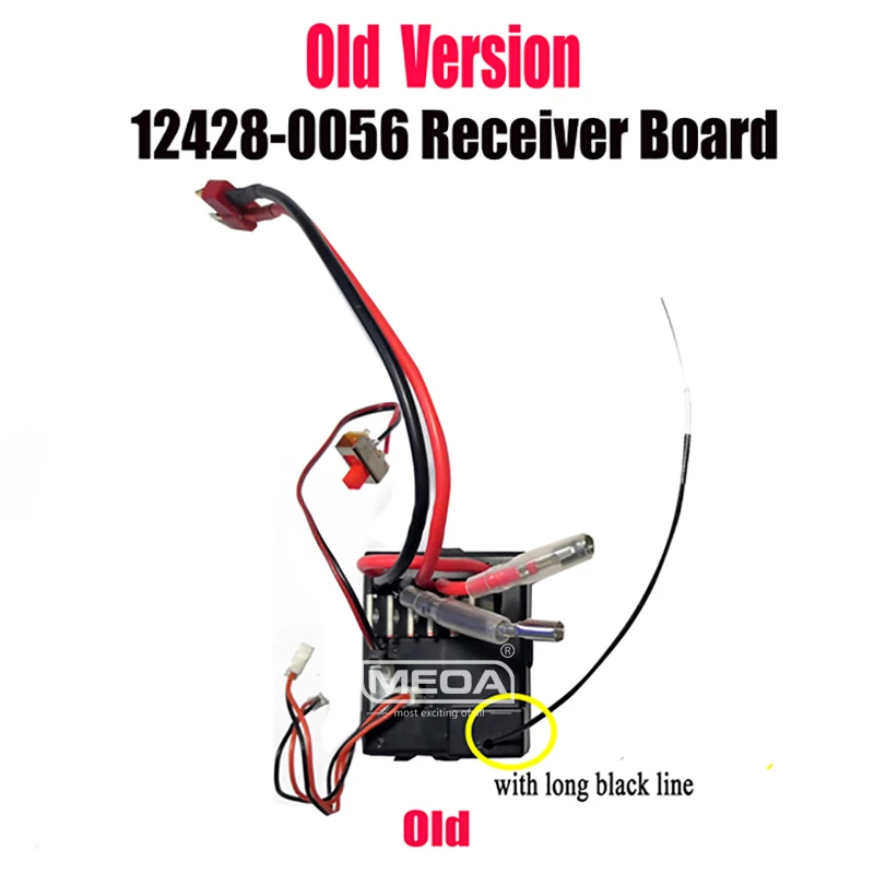 Old Version WLtoys 12428 12427 RC Car Spare Parts Receiving board 12428-0056 Telecontroller V2 2.4G Remote Controller 12428-0343 6
