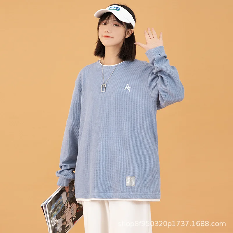2022 Spring Autumn Sweatshirt Women High Quality O-neck Sweatshirt K-pop Casual Solid Color Clothes
