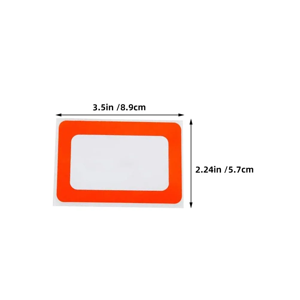 300Pcs 다채로운 이름 태그 스티커 사무실 교실 가족 회의를위한 빈 접착 라벨 다목적 정렬 이름 스티커