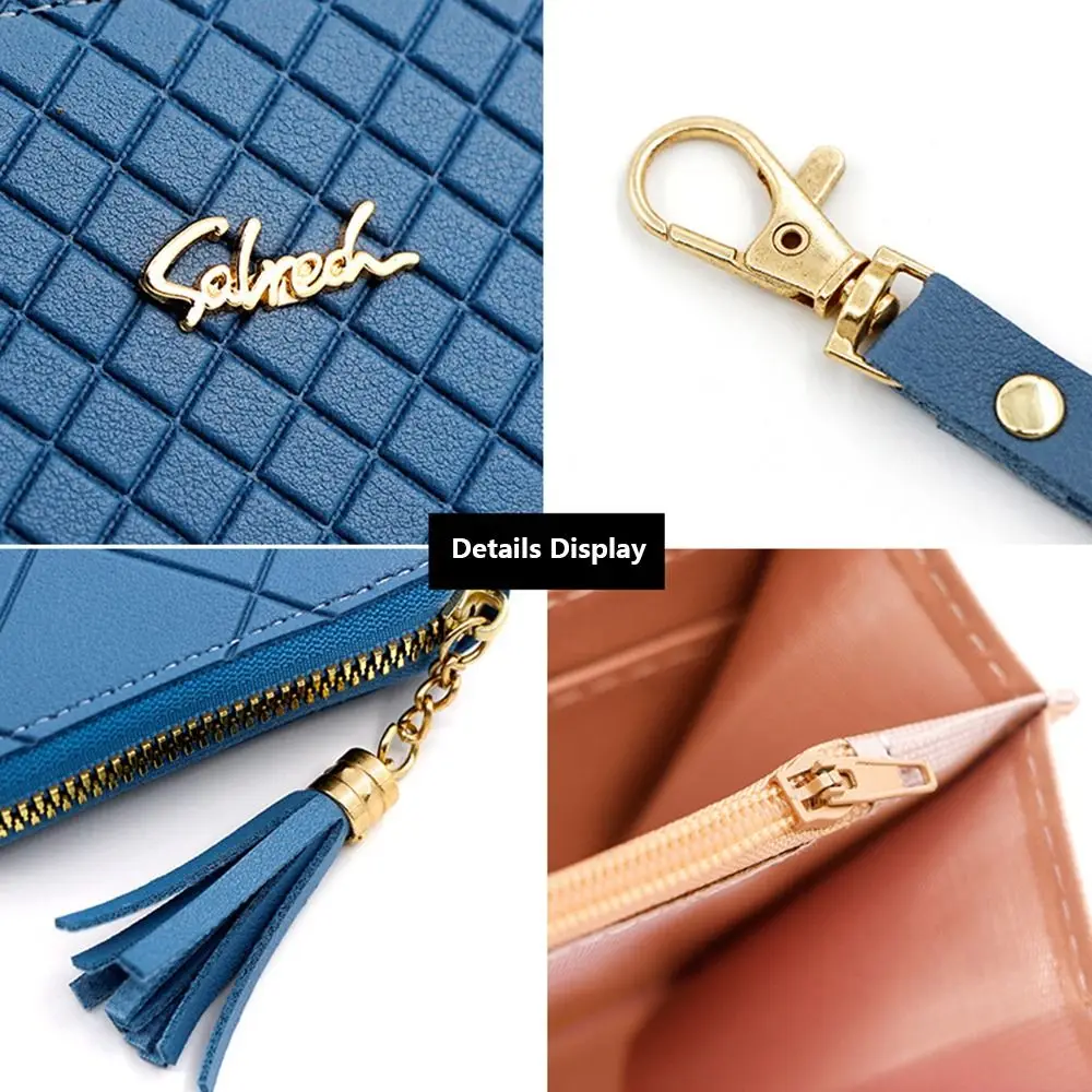 Elegant Women's PU Leather Wristlet Wallet – Large Capacity Coin Purse & Card Holder