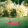 Heavy Duty Hard Plastic Swing Seat with Rope Set Kids Outdoor interesting play Red 3