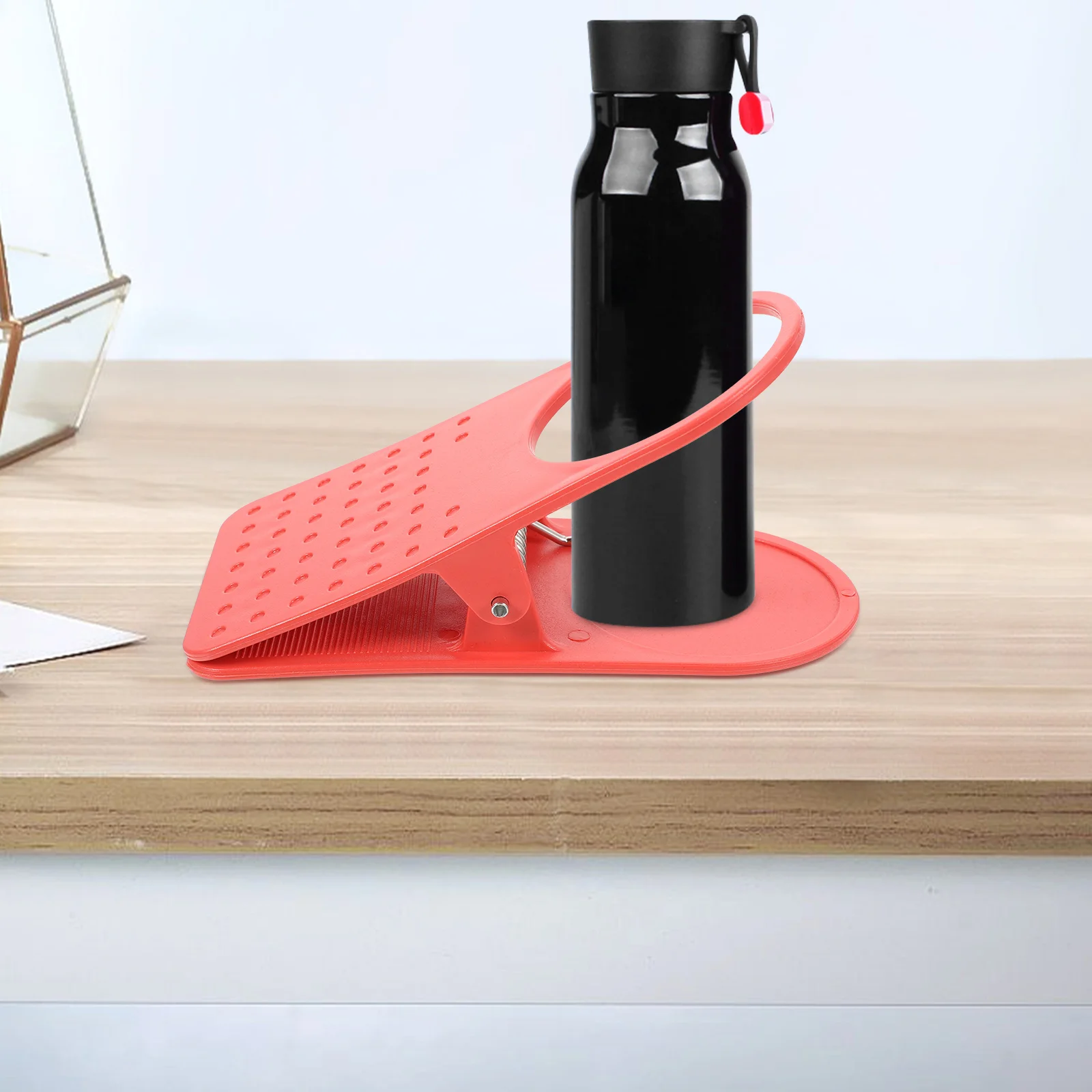 Cup Holder with Clamp for Desk Clip on Cupholders Drink Korean Table Clip-on Tables
