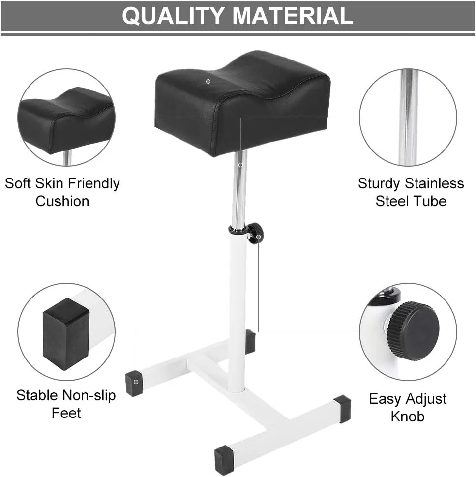 Nail Footrest Pedicure Manicure Adjustable Black