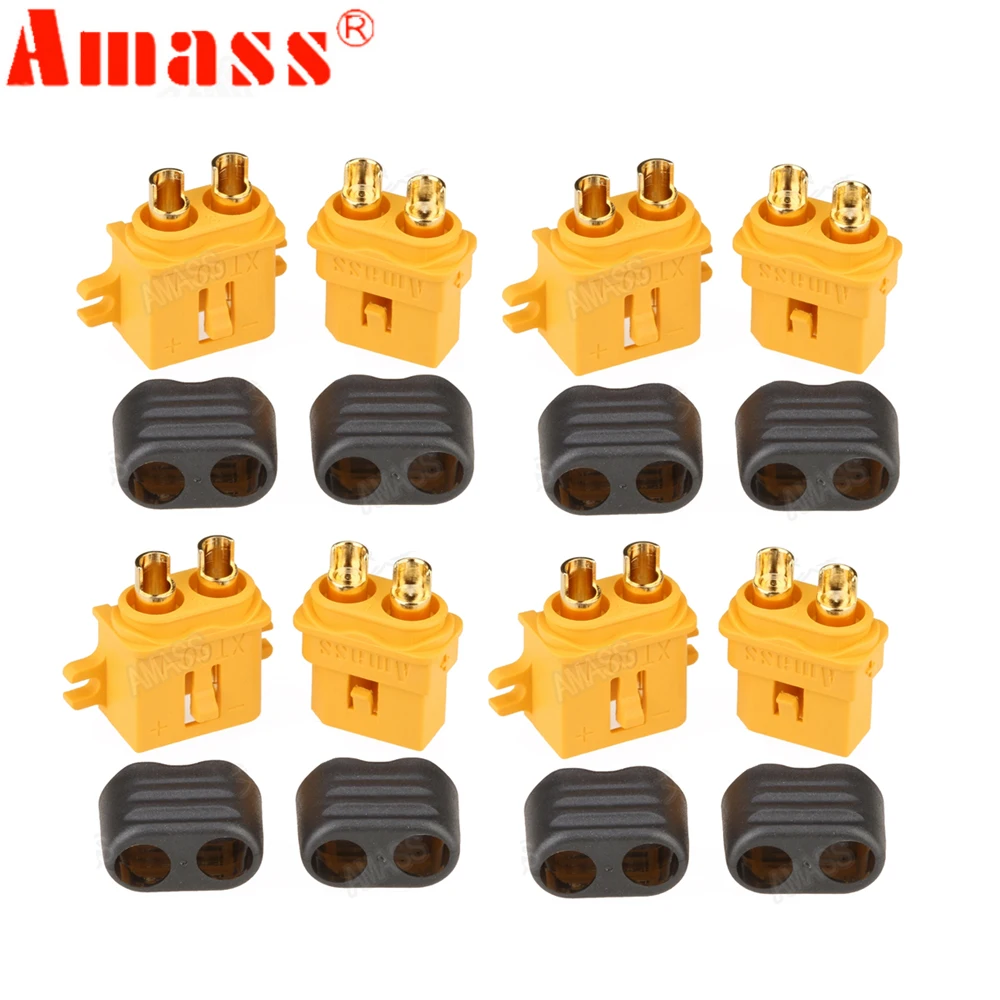 Plug Connector 5 Pair Amass XT60+ XT30U XT60U XT90 XT90-S MR60 MR30 XT60PW XT90PW XT30PW AS150