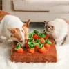 Innovative Dog Toys Snuffle Mat for Pet Plush Carrot Toy Mat Plush Vegetable Field Pull Radish Plush Carrot Dog Interactive Toys 3