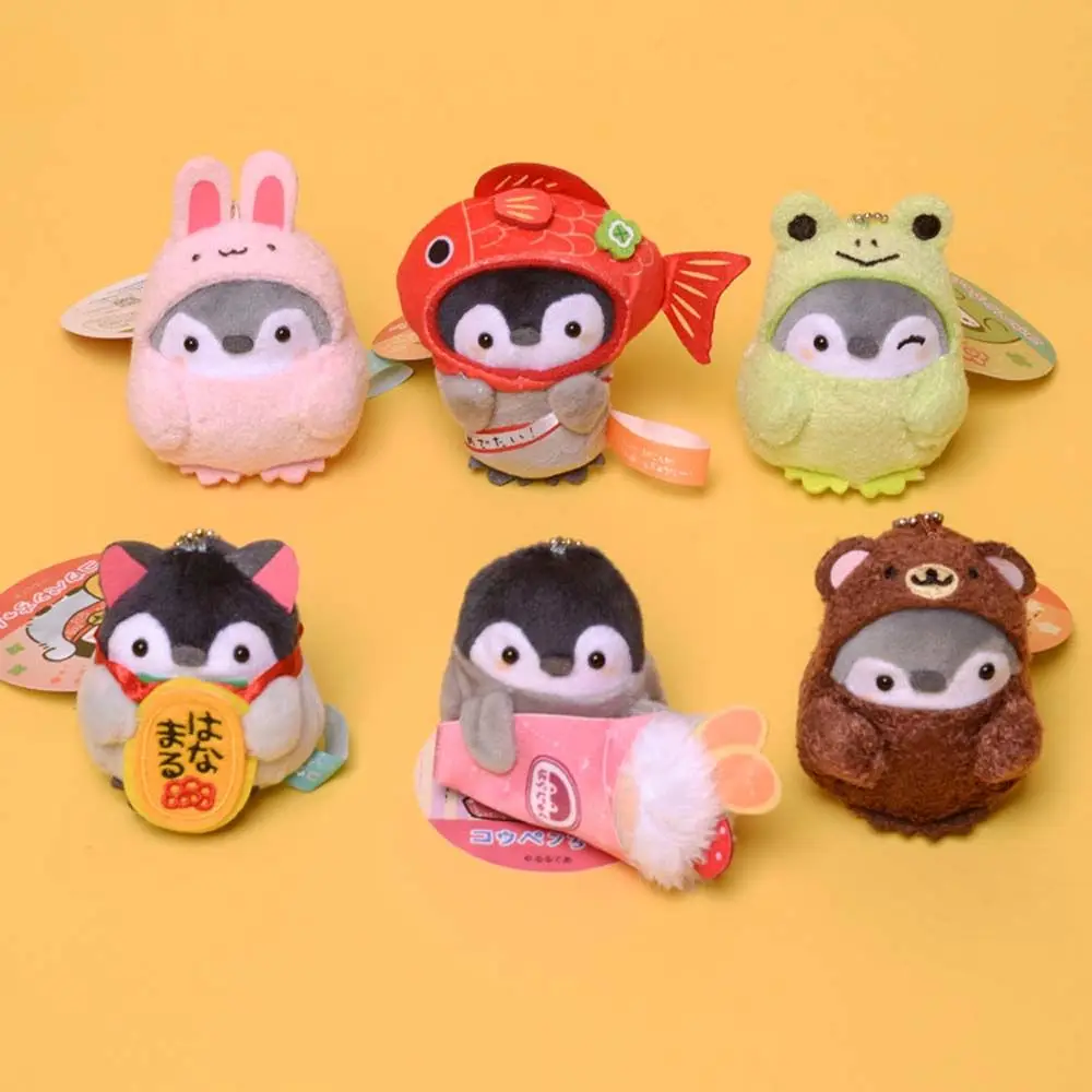 Ornament Animal Key Ring Koupen Chan Penguin Key Chain Plush Dolls Penguin Plush Doll Stuffed Toys Plush Keychain