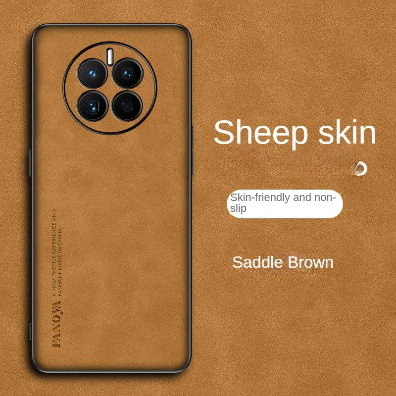 

Luxury Leather Sheep Skin Fundas For OPPO Realme GT 5 Pro Case Silicone Retro Cover For Realme GT5 Pro 5pro Shockproof Bumper